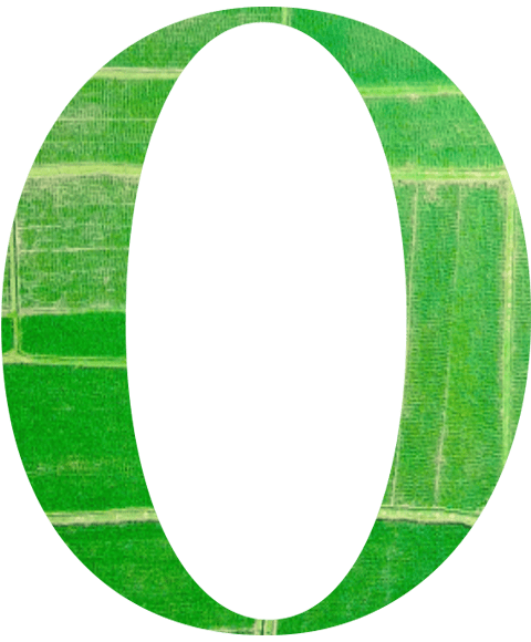 stylized letter O