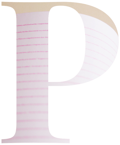 stylized letter P