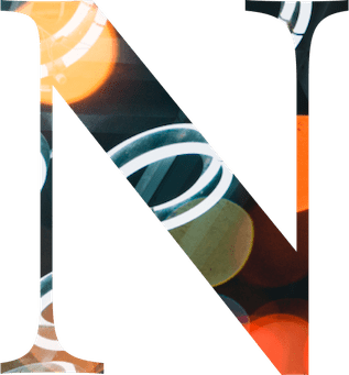 stylized letter N